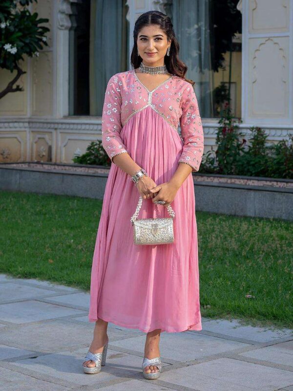 Cotton Printed Kurta with Coordinated Palazzo and Dupatta for Women(L) - Image 8